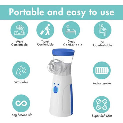 Portable Mesh Nebulizer – Silent Fast & Travel-Friendly